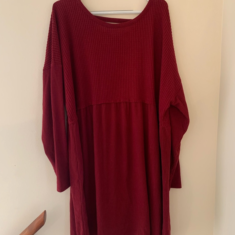 Maurice’s long sleeved red dress size 3x